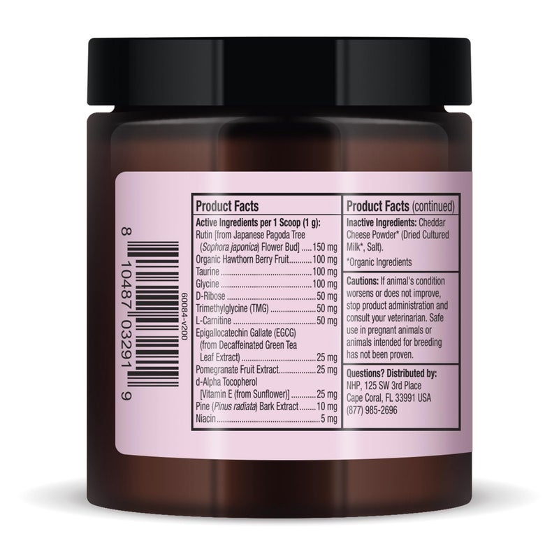Dr. Mercola Bark & Whiskers Heart Health for Dogs & Cats, 3.17 oz. (90g), 90 Scoops, Cheddar Cheese Flavor, Supports Cardiovascular Health and Function, Veterinarian Formulated, Non-GMO, Dr. Mercola - Image 3