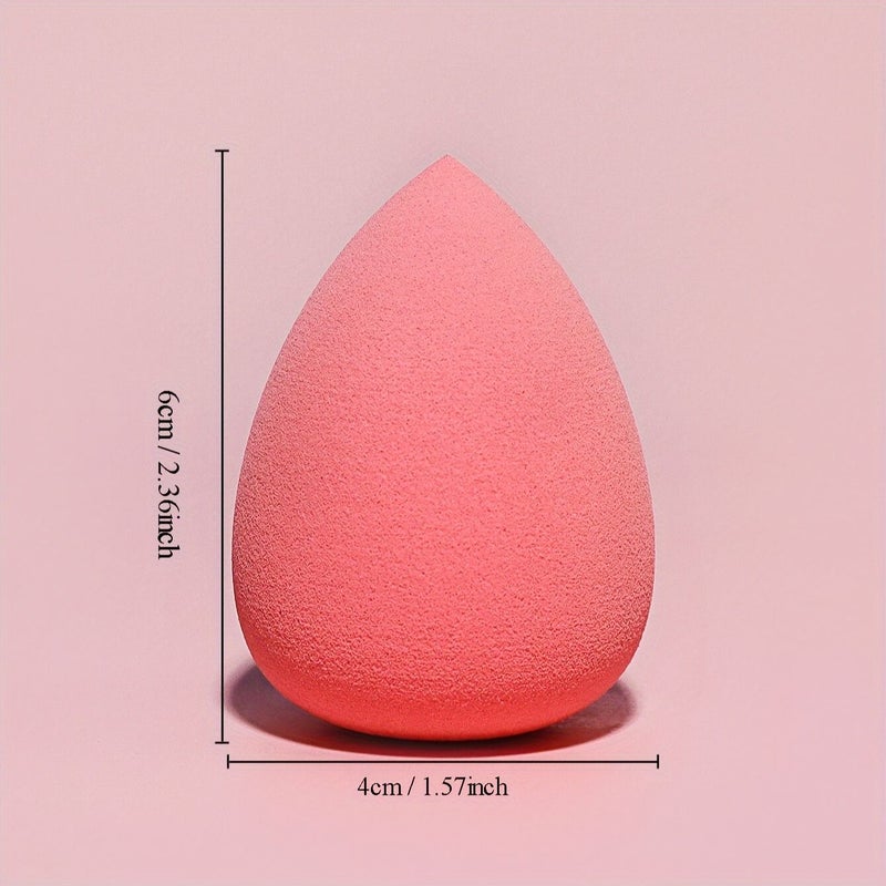 Light Beige Makeup Sponge Set With Storage Box And 2 Puff Sets For Daily Use - Image 5