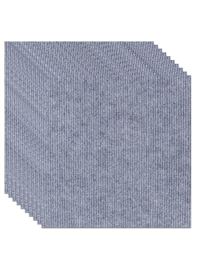 10-Piece Self-Adhesive Light Grey Carpet Tiles – 60 x 60cm Durable Square Flooring – Anti-Slip Peel and Stick Carpet Squares for Office, Living Room & Bedroom - Image 4