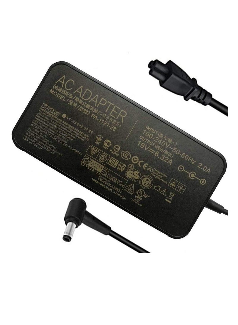 NMT 19V 6.32A 120W 5.5 ×2.5mm Power Adapter Charger for Laptop Computer Compatible for ASUS A15-120P1A PA-1121-28 ADP-120RH B N750 N500 G50 N53S N55 FX504 UX510UW N56J N56VM N56VZ - Image 3