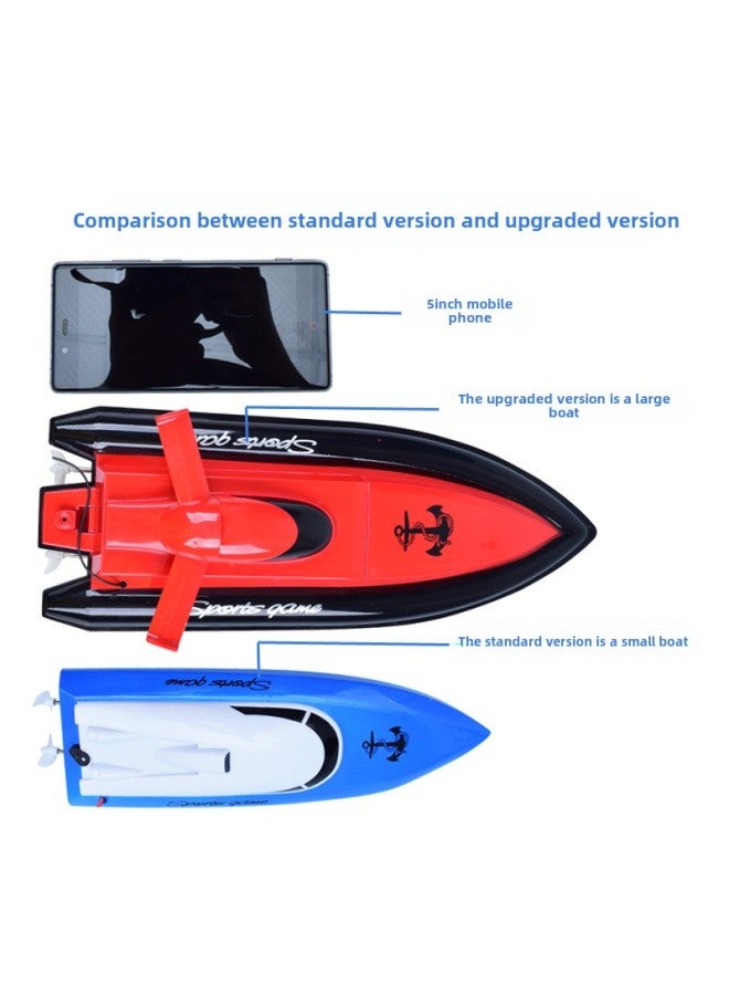 Remote Control Boat Can Be Launched High-speed Speedboat Children Boy Wireless Electric Water Toy Ship Model-Color:Remote Control Speedboat  Orange-Specifications:1 Rechargeable Battery  - Image 5