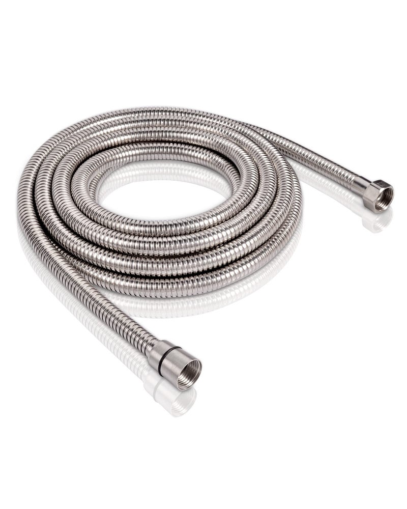 PHASAT Shower Hose,157 Inches Extra Long Shower Hose Replacement,304 Stainless Steel Shower Head Hose Extension Brushed Nickel,A3107N-4.0 - Image 1