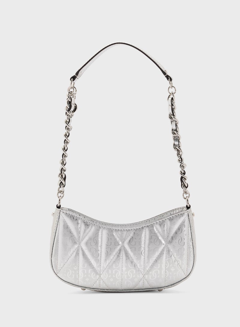 GUESS ALDINA TOP ZIP SHOULDER BAG  - Image 2