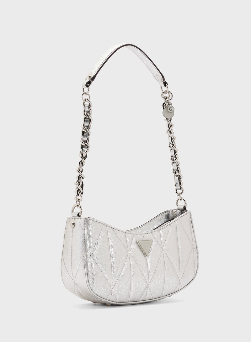 GUESS ALDINA TOP ZIP SHOULDER BAG  - Image 3
