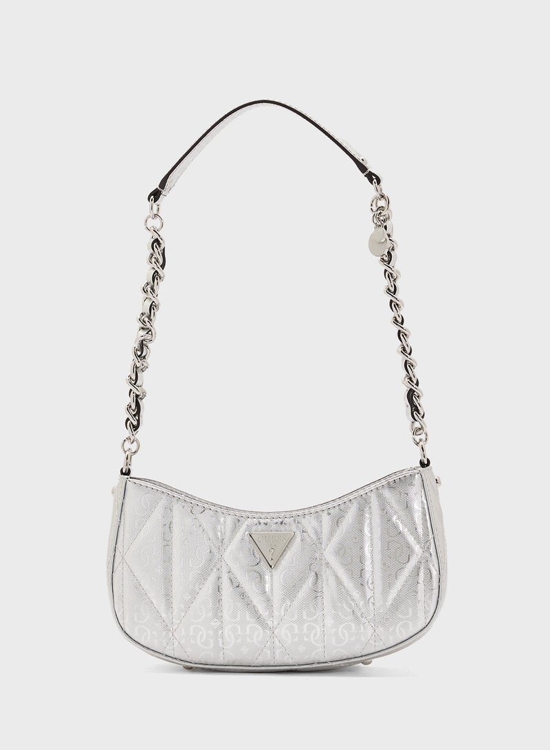 GUESS ALDINA TOP ZIP SHOULDER BAG  - Image 1