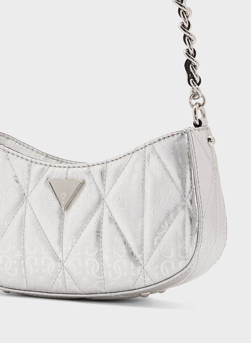 GUESS ALDINA TOP ZIP SHOULDER BAG  - Image 4