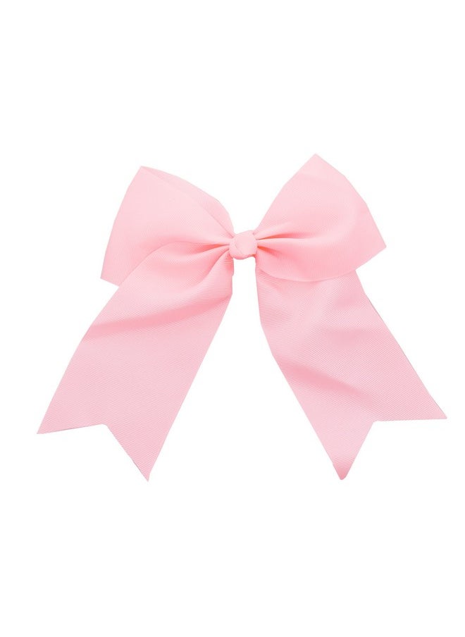 Motique Accessories Light Pink Jumbo Bow Clip With Tails  - Image 1