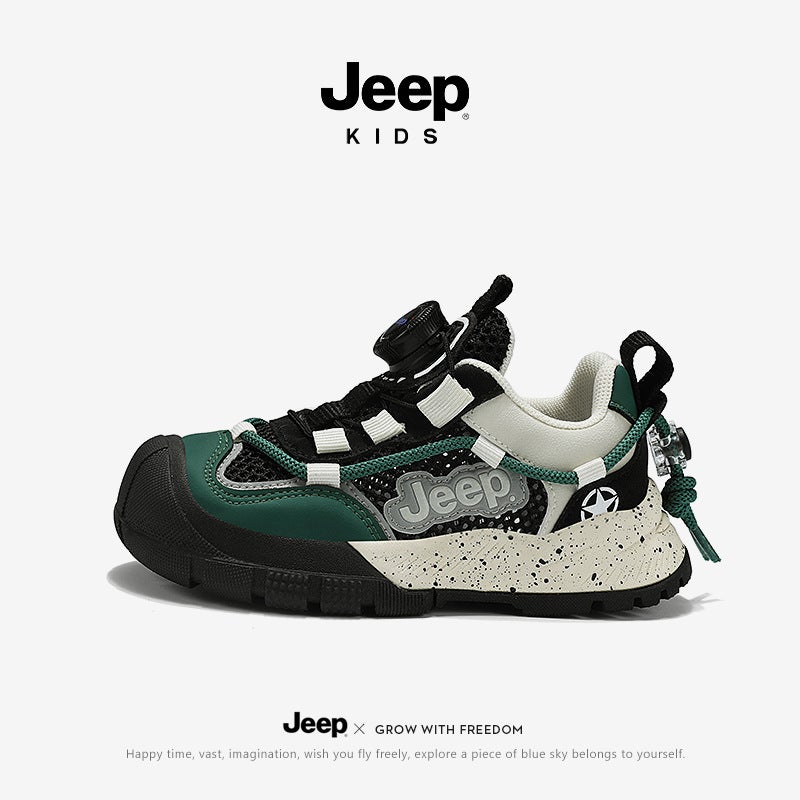 Jeep Kidsren'S Shoes Boys' Shoes Kidsren'S Summer Soft-Soled Sports Shoes 2025 Mesh Breathable Outdoor Hiking Shoes For Girls - Image 1