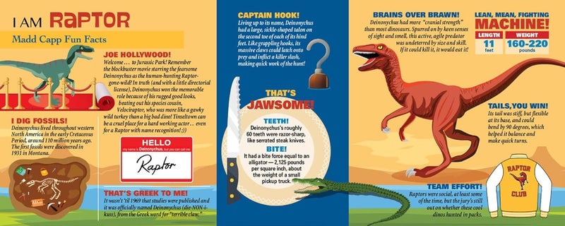 Madd Capp Raptor 100 Piece Jigsaw Puzzle for Ages 6 and Up - 4016 - Unique Animal-Shaped Border, Poster Size When Completed, Oversized Puzzle Pieces for Easy Handling, Includes Educational Fun Facts - Image 4
