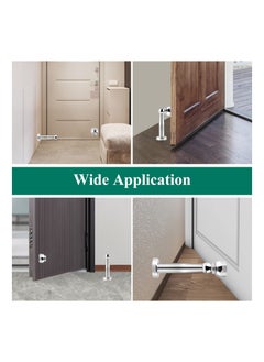 Generic Magnetic Door Stop Chrome Stopper Stainless Steel Holder Catch 7.3 Inch Tall Doorstop Floor Wall Mounted Heavy Duty Stoppers 1 Pack  - Image 2