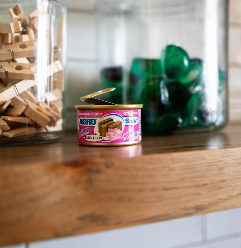 Abro معطرات هواء السيارات ABRO: معطر هواء معلب، مقاوم للتسرب للمنزل أو المكتب أو ملحقات السيارة الداخلية، يدوم حتى 60 يومًا - عبوة 3 برائحة العلكة - Image 4