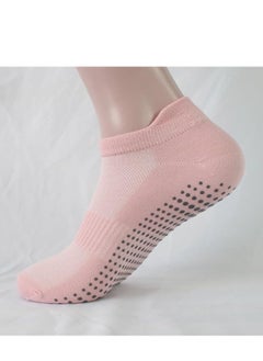 Generic Multi-colored girls yoga socks, 6 pairs，one size, perfect for all yoga, Pilates, ballet....    (Bright orange/lotus pink/black/light grey/white/purple)  - Image 5