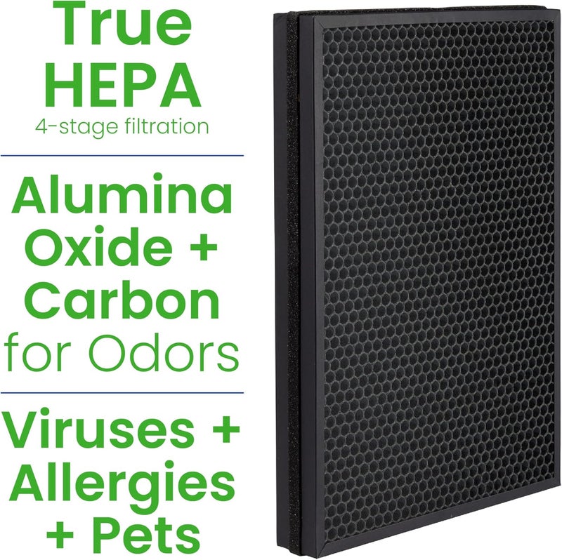 AprilAire AP09550V VirusAllergyPet True HEPA Room Air Purifier 4Stage Filtration Captures Viruses Bacteria Allergens Pet Hair  Dander Ozone Free 495 sq ft Rooms