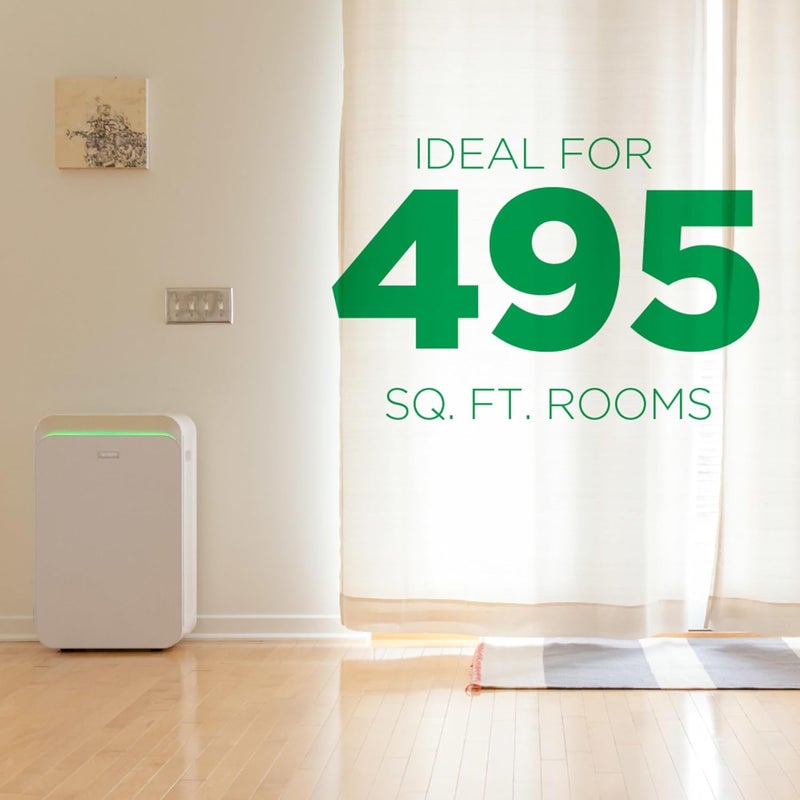 AprilAire AP09550V VirusAllergyPet True HEPA Room Air Purifier 4Stage Filtration Captures Viruses Bacteria Allergens Pet Hair  Dander Ozone Free 495 sq ft Rooms
