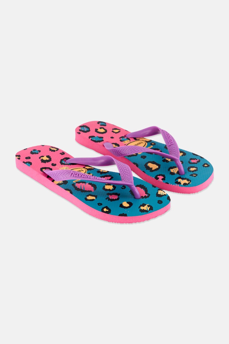 Havaianas Women Style 2 Slip On Casual Slipper, Teal Blue - Image 1