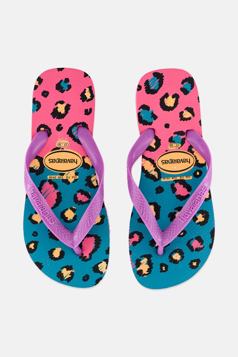 Havaianas Women Style 2 Slip On Casual Slipper, Teal Blue - Image 3