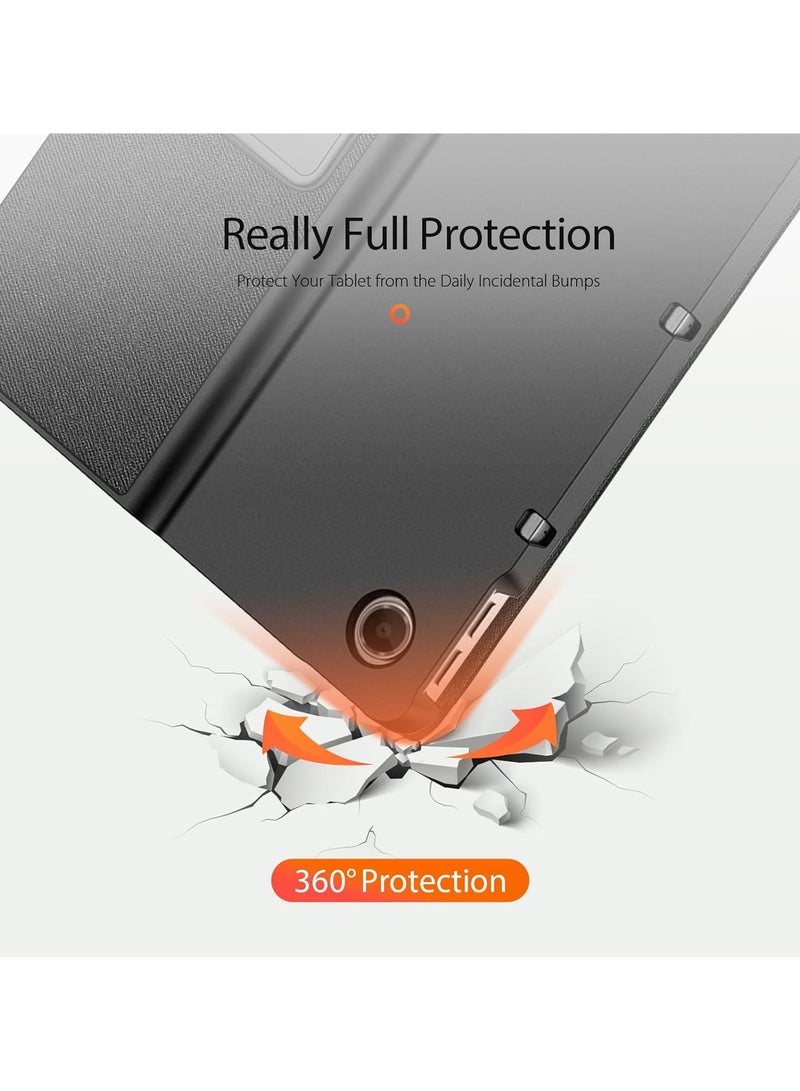 عام حافظة متوافقة مع لينوفو تاب بلس 11.5 بوصة 2024 (تي بي 351 فو) مضادة للسقوط ومقاومة للخدش ثلاثي للطي واقية قذيفة مع السيارات النوم ويك لينوفو تاب بلس 11.5" - Image 3