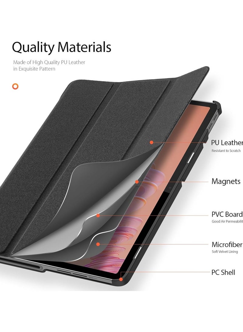 عام حافظة متوافقة مع لينوفو تاب بلس 11.5 بوصة 2024 (تي بي 351 فو) مضادة للسقوط ومقاومة للخدش ثلاثي للطي واقية قذيفة مع السيارات النوم ويك لينوفو تاب بلس 11.5" - Image 2