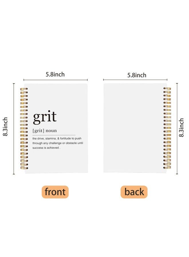 Ecezatik Inspirational Spiral Notebook,Inspirational Journal,Inspirational Journal for Women Men Writing,Grit Spiral Notebook 8.3×5.5 Inch - Image 5