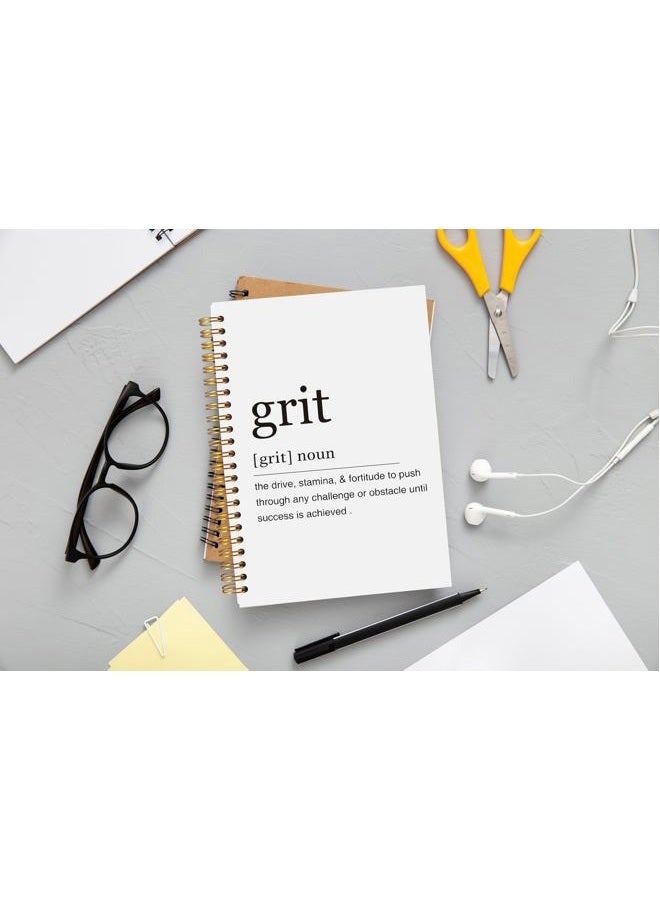 Ecezatik Inspirational Spiral Notebook,Inspirational Journal,Inspirational Journal for Women Men Writing,Grit Spiral Notebook 8.3×5.5 Inch - Image 2