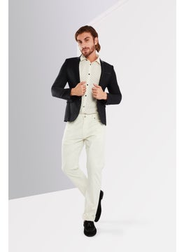 THE KOOPLES Men Regular Fit Solid Formal Blazer, Black  - Image 1