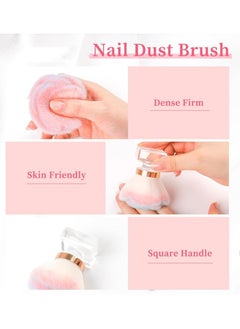 Ru syanl Dust Brush for Acrylic Nails Pink Rose Soft Brush Nail Art Dust Remove Makeup Brush Manicure Brush Clean Up Tool Nail Art Brush  - Image 5