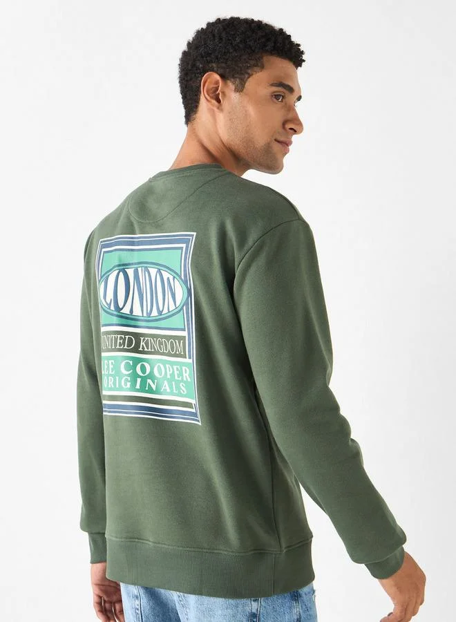 Lee Cooper Printed Sweatshirt with Crew Neck