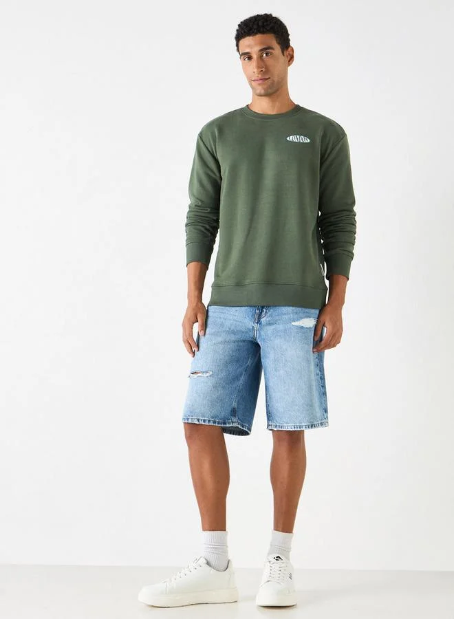 Lee Cooper Lee Cooper Printed Sweatshirt with Crew Neck