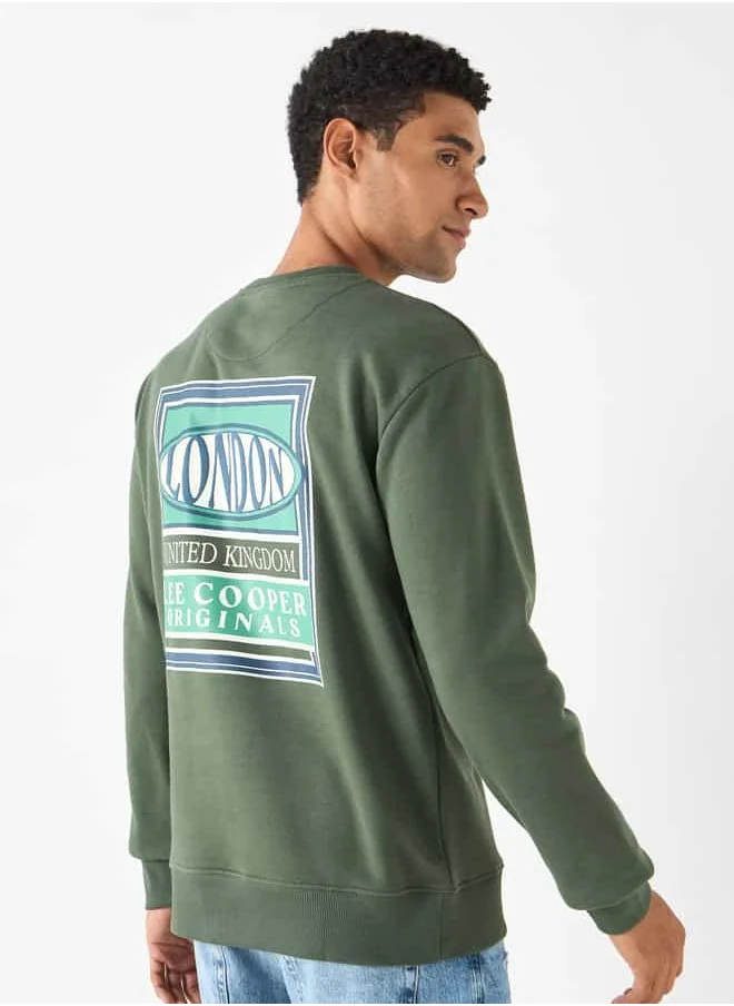Lee Cooper Lee Cooper Printed Sweatshirt with Crew Neck