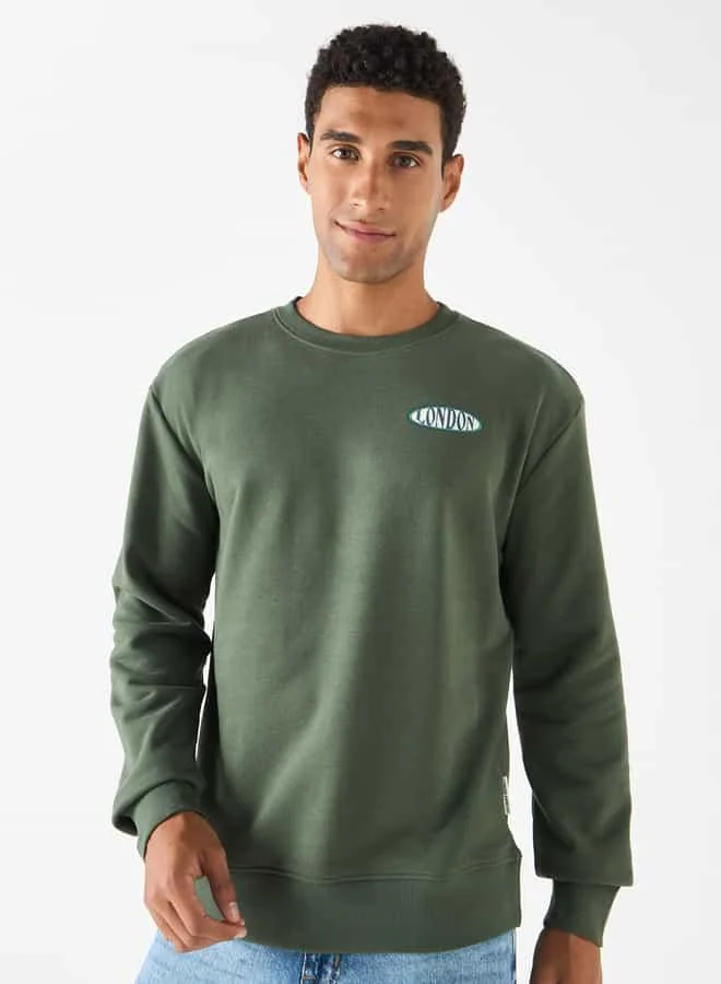 Lee Cooper Lee Cooper Printed Sweatshirt with Crew Neck