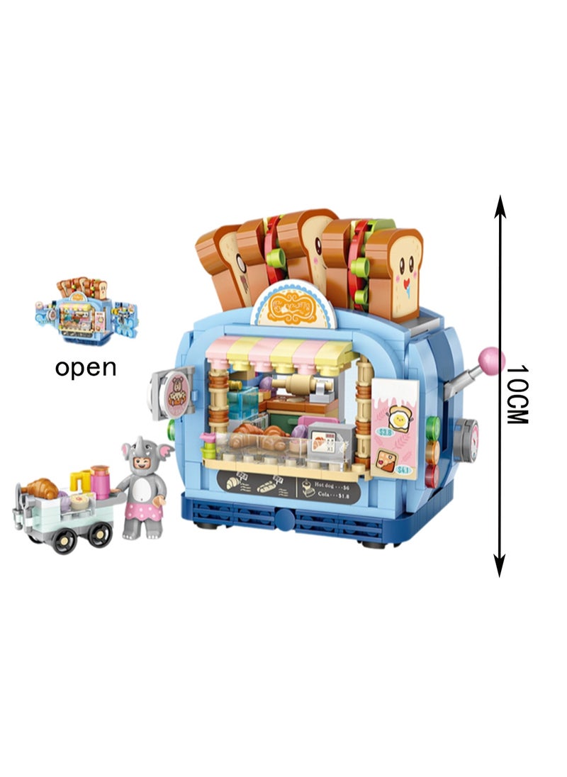 567pcs Bakery Model Set Building Blocks Creative Diy Simulation Collection Building Assembly Toys Children Adult Home Decoration  - Image 2