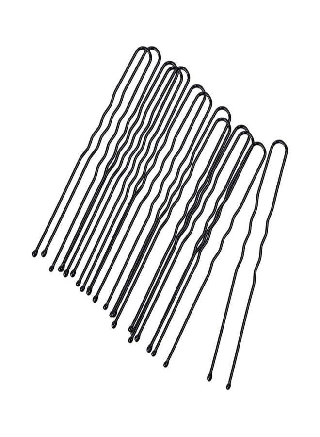 CLEZARO (Pack of 90) Curved U Shape Juda Pin for Women & Girls | Stylish U-Shaped Hairpins for Hairstyling | Hair Styling Accessories Clips (Black) (H71) - Image 5