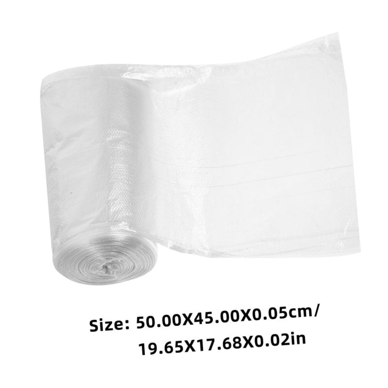 Thickened White Plastic Trash Bags 300 Count Heavy Duty For Kitchen Bathroom Office - Image 3