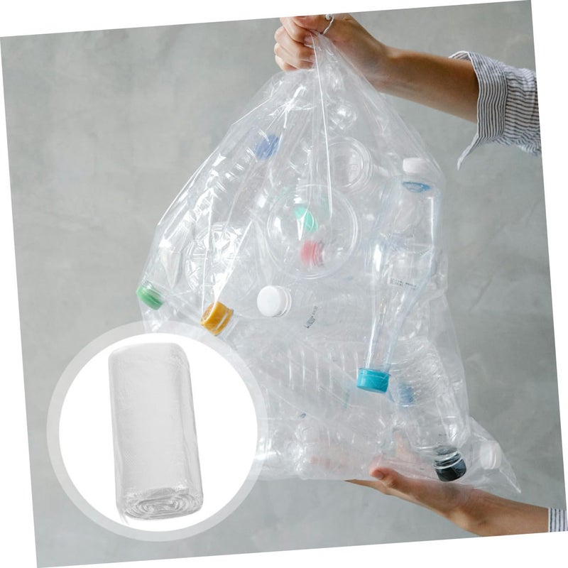 Thickened White Plastic Trash Bags 300 Count Heavy Duty For Kitchen Bathroom Office - Image 4