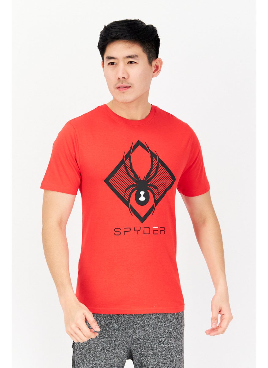 Men Crew Neck Short Sleeve Brand Logo T-Shirt, Red - pzsku/ZCA5995B5085B68AF38FBZ/45/_/1726109115/7cdb62d5-9487-4927-826d-17910316b888