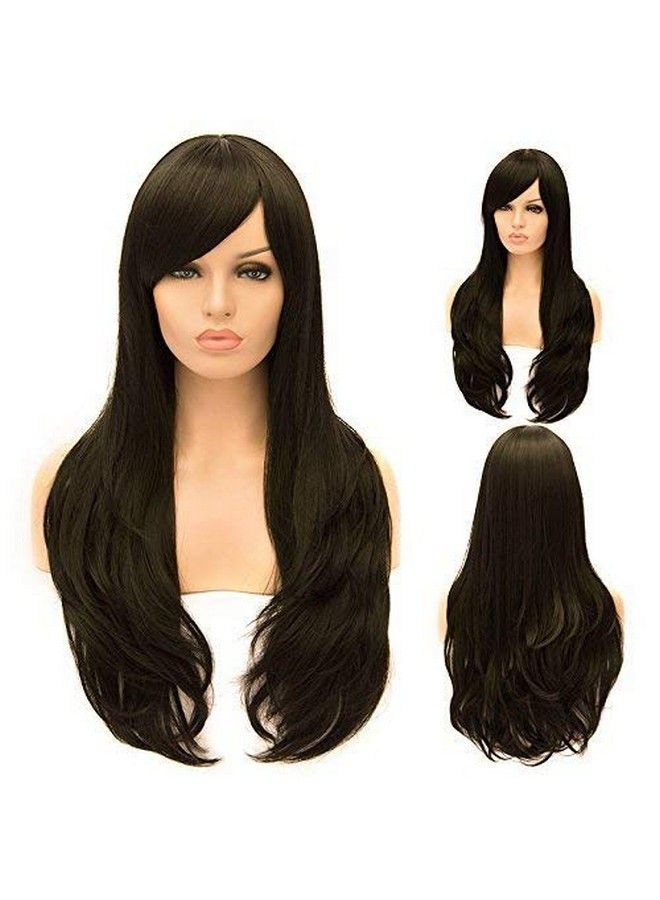 blushia باروكة شعر طويلة كاملة للرأس للنساء والفتيات (بني) - Image 2