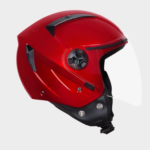 STUDDS Vogue ISI Certified Open Face Motorcycle Helmet for Men and Women with Clear Visor - Image 2