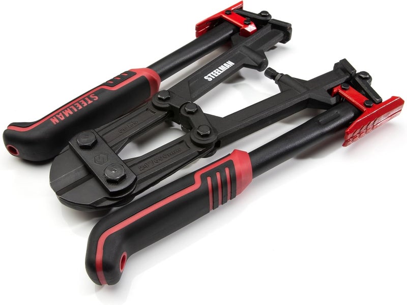 Steelman Folding Bolt Cutter with Ergonomic Handles, 24-inch, Cuts Bolts and Locks, Steel Construction, Non-Slip Grip - Image 2