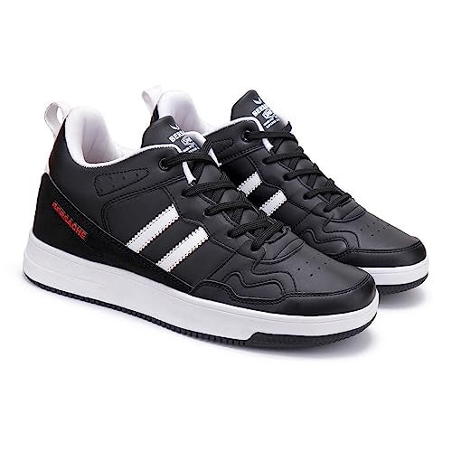 BERSACHE Premium Sports, Gym, Trending, Stylish Running Shoes for Men (Black, 9 UK) - Image 1