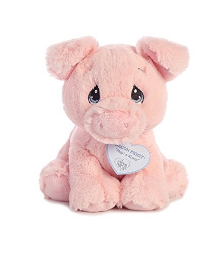 Aurora® Inspirational Precious Moments™ Bacon Piggy Stuffed Animal - Cherished Memories - Enduring Comfort - Pink 8.5 Inches - Image 4