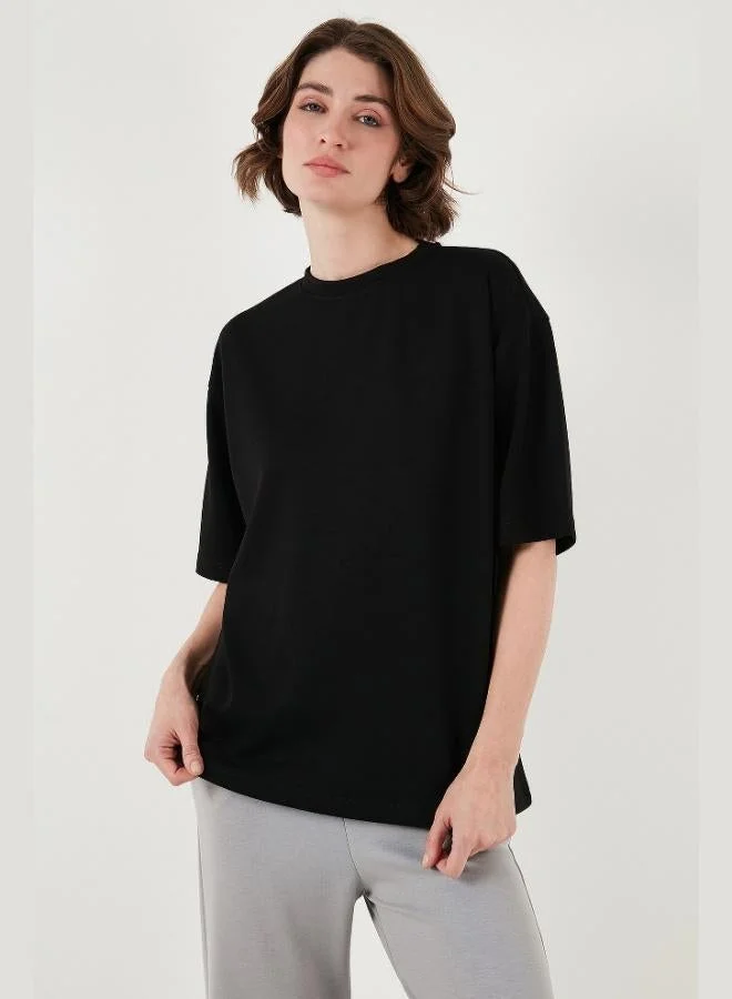 Lela Lela Stretch Oversize Fit Crew Neck T-Shirt Women's T-Shirt 5865911