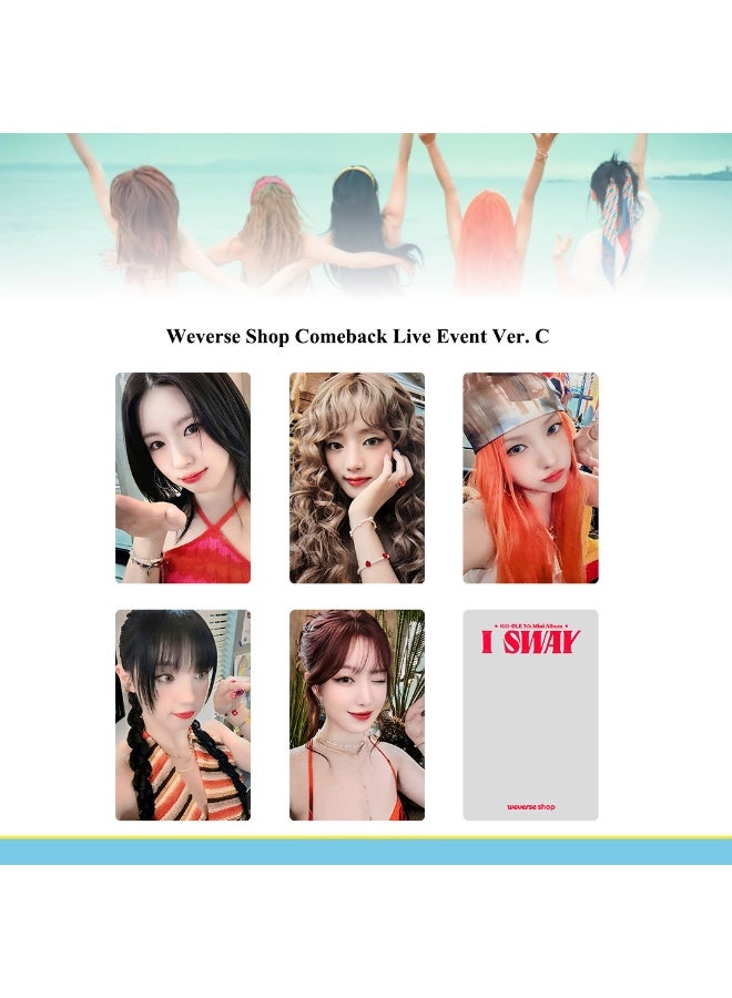 NIBEMINENT 5 Pcs Kpop（G)I-DLE I SWAY Lomo Cards Card For Fans Collection Gifts - Image 1