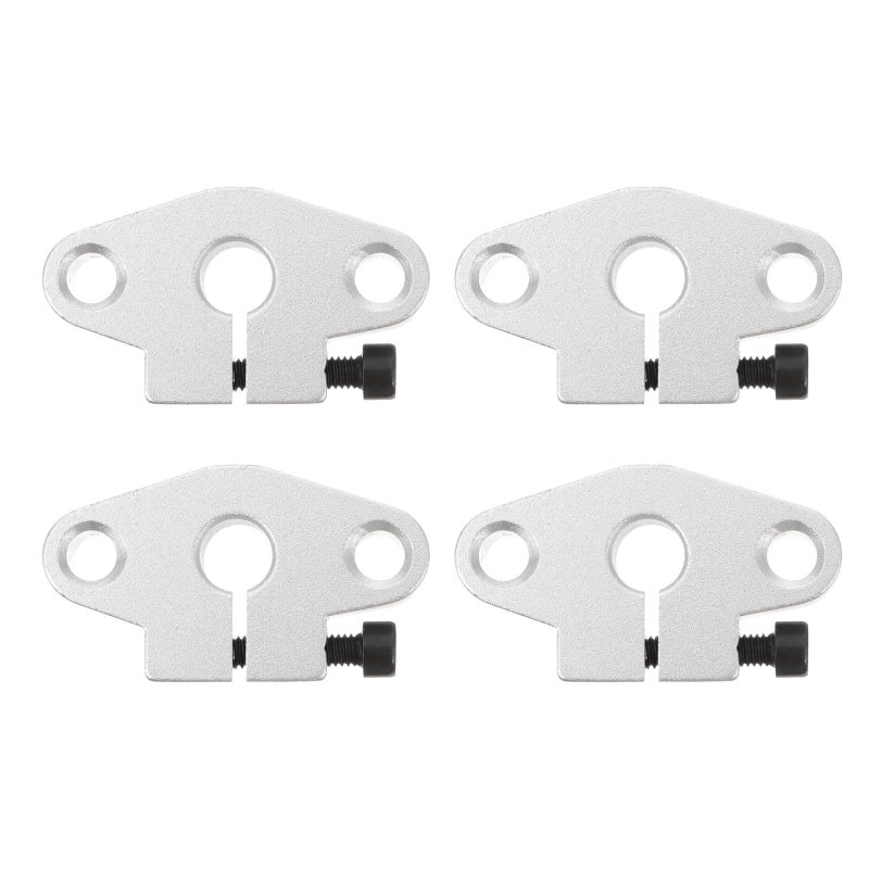 Aluminum Linear Guide Rod Support Bracket Clamp 4pcs for 3D Printer CNC Shaft - Image 2