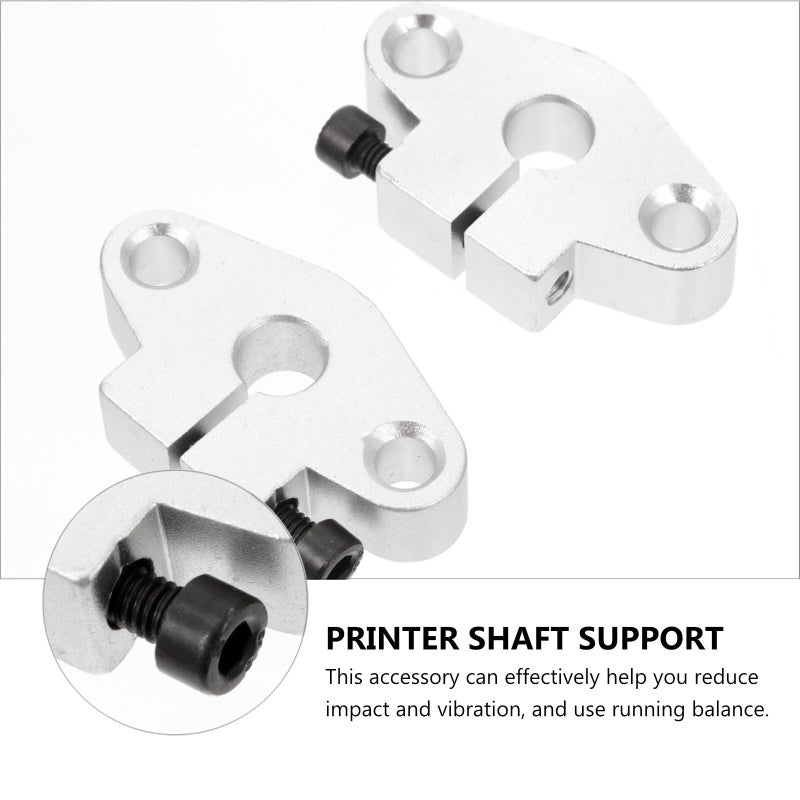 Aluminum Linear Guide Rod Support Bracket Clamp 4pcs for 3D Printer CNC Shaft - Image 4