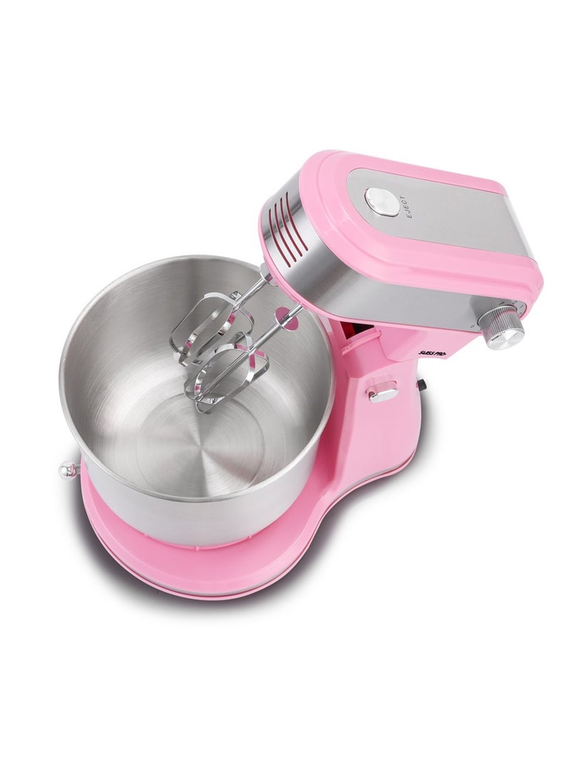Swiss Pro+ - Stand Mixer - 300 W - Stainless Steel - Pink - 3.5 L - Image 1