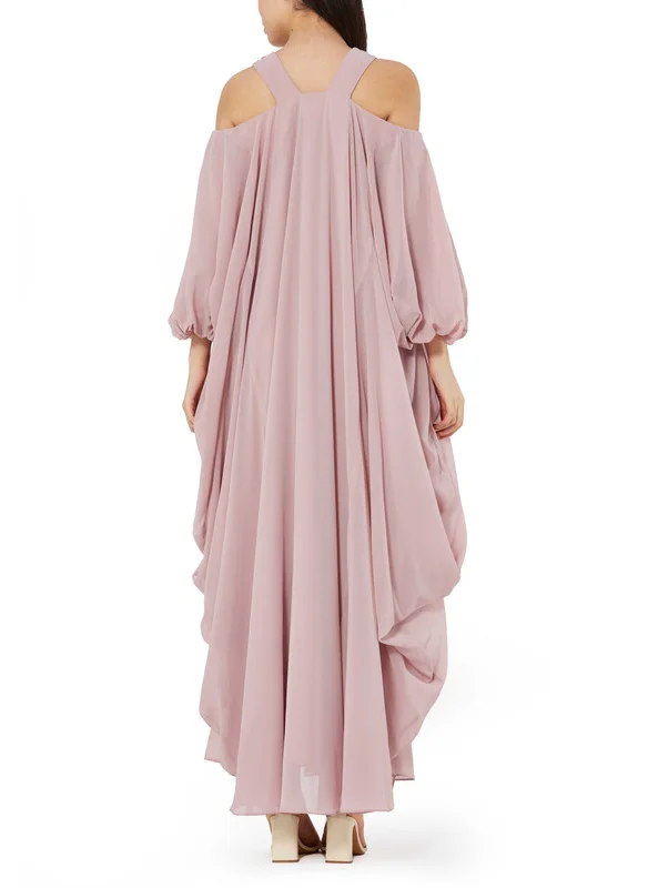 Amri V-Neck Embellished Cold Shoulder Kaftan