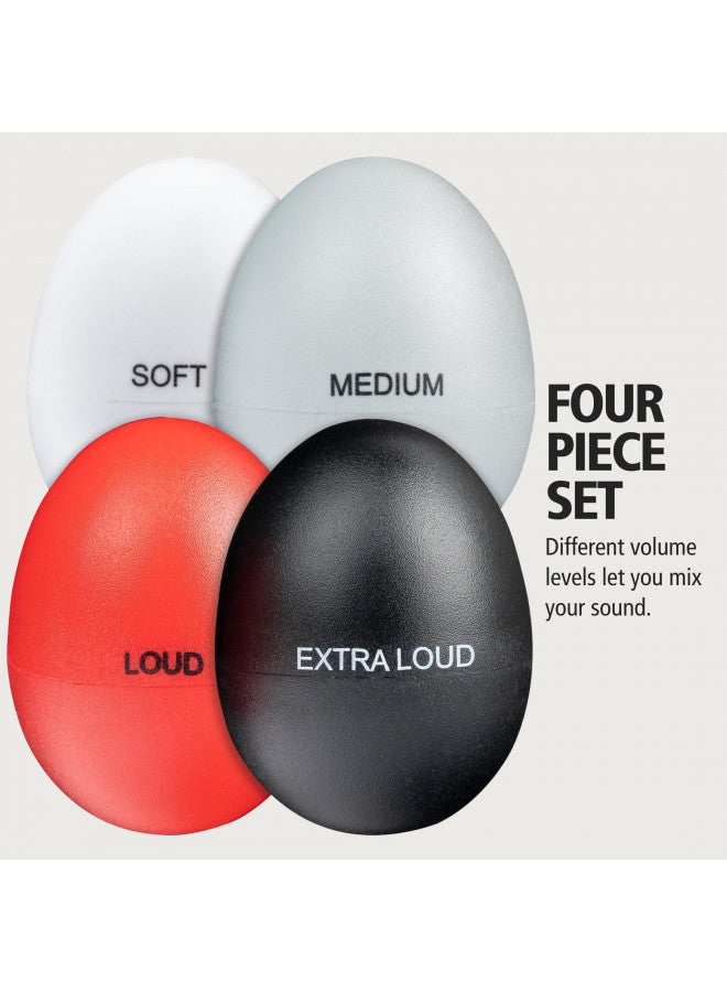 Meinl Percussion Meinl Percussion Set Egg Shakers 4-Piece Pack for All Music with Different Volume Levels NOT Made in China Durable All-Weather, 2-Year Warranty (ES - Image 1
