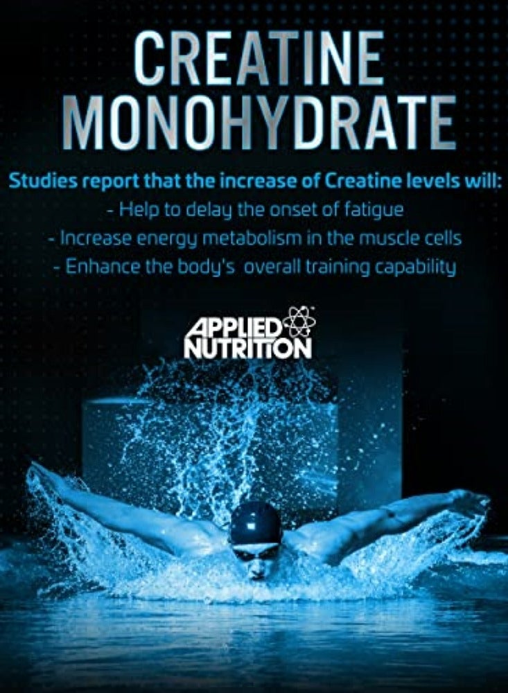أبلايد نيوتريشن كرياتين مونوهيدرات ميكرونيزد 50 حصة 250 جرام، آيسي بلو راز - Image 4