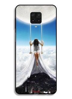 Tolwak Xiaomi Redmi Note 9 Pro Protective Case Cover Moon Clouds Town Art  - Image 2