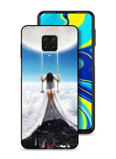 Tolwak Xiaomi Redmi Note 9 Pro Protective Case Cover Moon Clouds Town Art  - Image 1